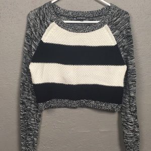 Express knitted crop top sweater